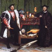 Hans holbein the younger Portrait of Jean de Dinteville and Georges de Selve oil on canvas